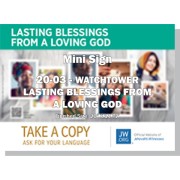 HPWP-20.3 - 2020 Edition 3 - Watchtower - "Lasting Blessings From A Loving God" - LDS/Mini